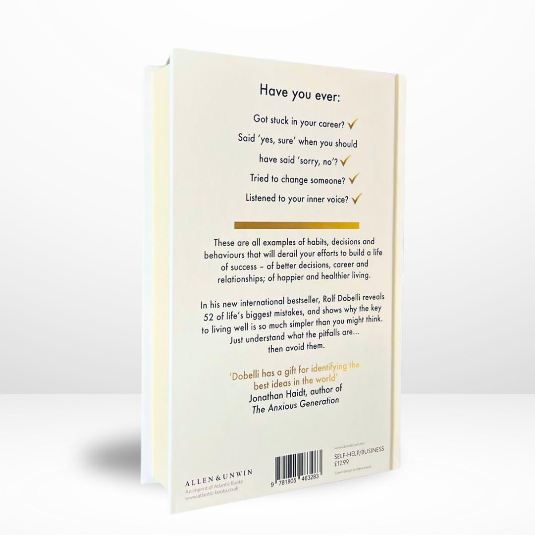 The Not To Do List: The Surprisingly Simple Art of Success (New 2025 Release) by Rolf Dobelli-Non Fiction Self-Help