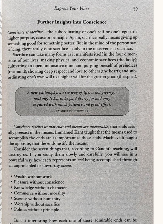 The 8th Habit: From Effectiveness to Greatness by Steven Covey.