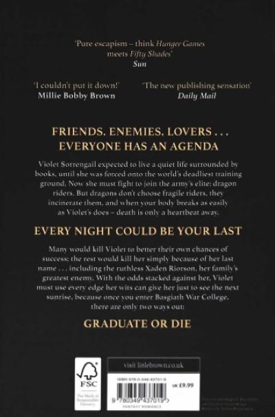 Fourth Wing (The Empyrean Book 1) New Novel by Rebecca Yarros