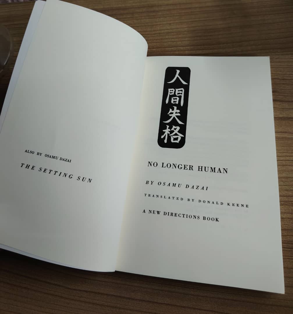 No Longer Human by Osamu Dazai (Author), Donald Keene (Translator) Asian Fiction