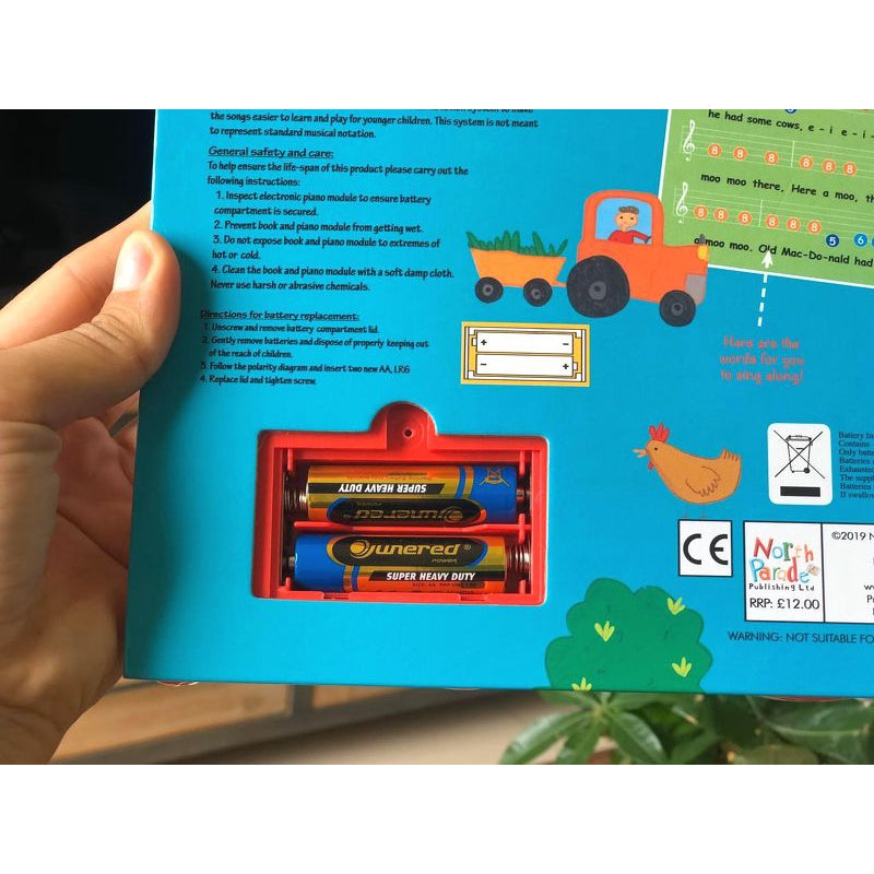 Old MacDonald and Other Play Along Songs Board Book with Piano Keyboard