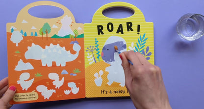 My Magic Painting Book- Dinosaurs – (No Mess Painting Board Book with Carry Handle) by North Parade Publishing UK