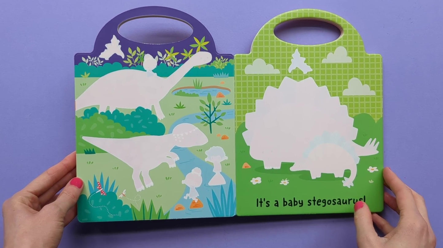 My Magic Painting Book- Dinosaurs – (No Mess Painting Board Book with Carry Handle) by North Parade Publishing UK