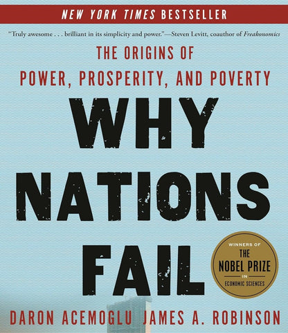 icon video play     icon arrow left boldicon arrow right bold Share:  0 Why Nations Fail: The Origins of Power, Prosperity, and Poverty (US) , Non-Fiction Economics-Finance-Political Science