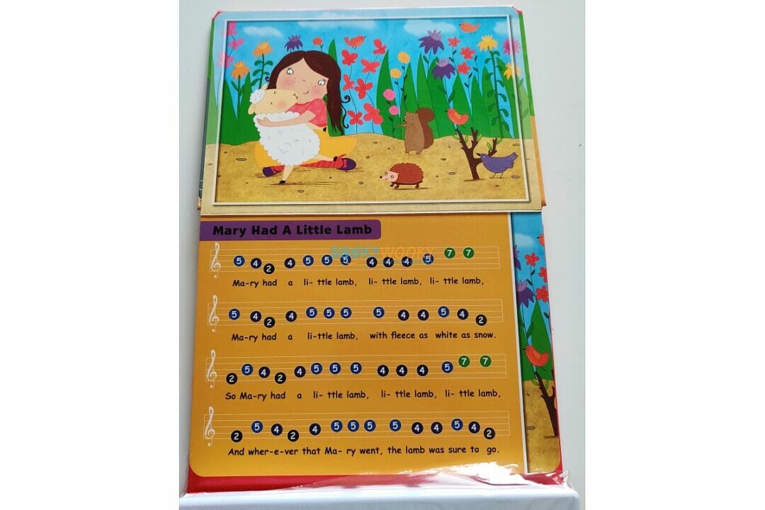 Nursery Rhymes Itsy Bitsy Spider and Other Play Along Songs Board Book with Piano Keyboard (Piano Book)
