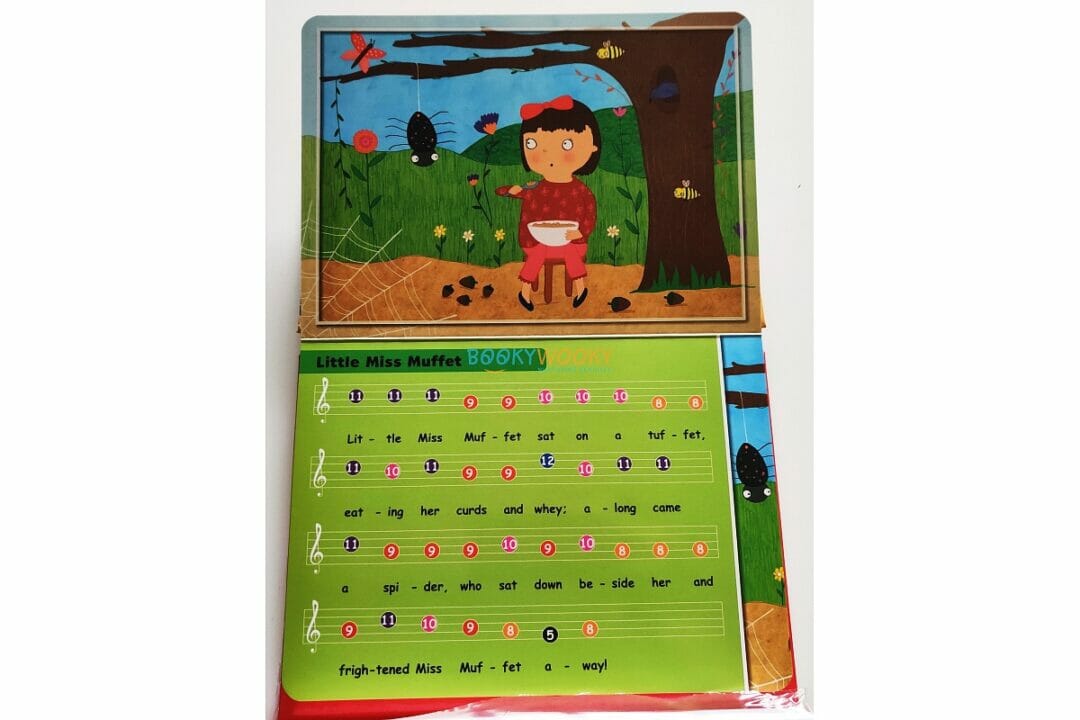Nursery Rhymes Itsy Bitsy Spider and Other Play Along Songs Board Book with Piano Keyboard (Piano Book)