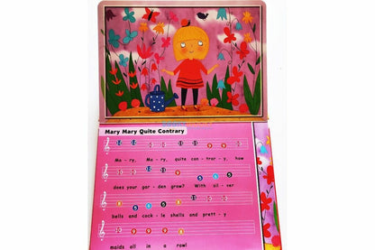 Nursery Rhymes Itsy Bitsy Spider and Other Play Along Songs Board Book with Piano Keyboard (Piano Book)
