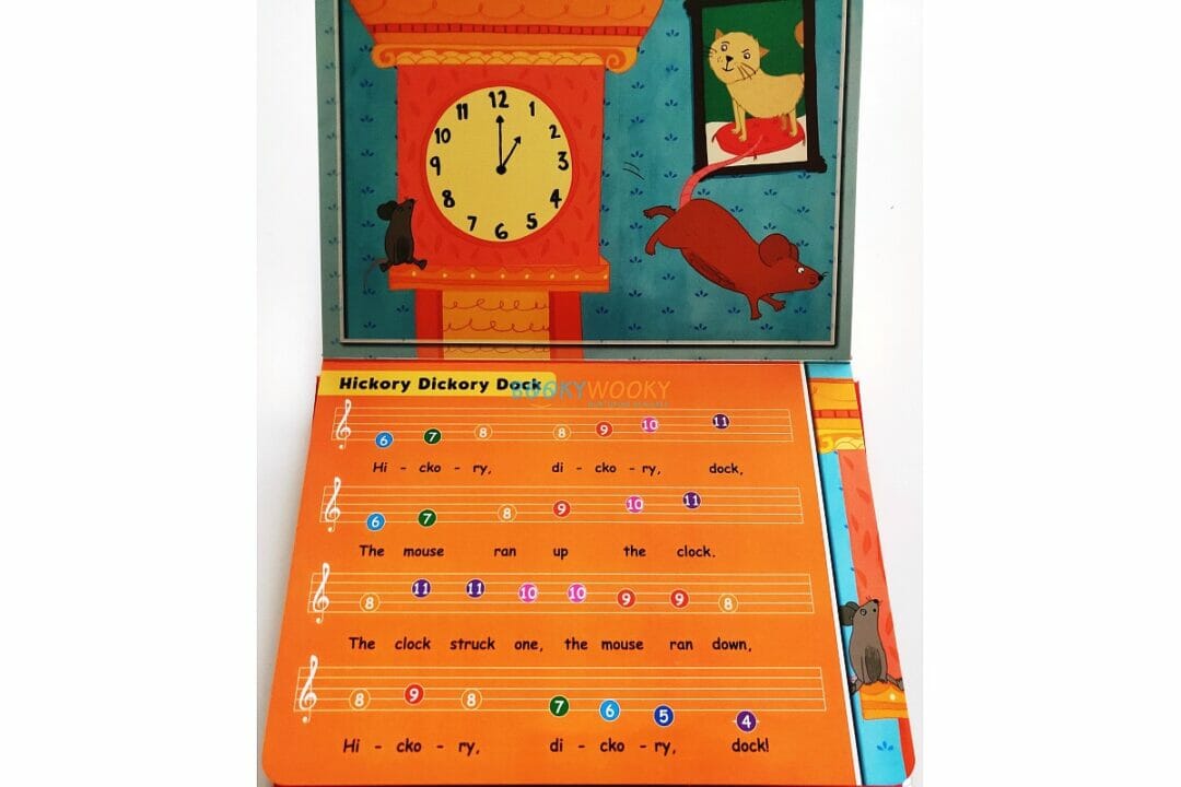 Nursery Rhymes Itsy Bitsy Spider and Other Play Along Songs Board Book with Piano Keyboard (Piano Book)
