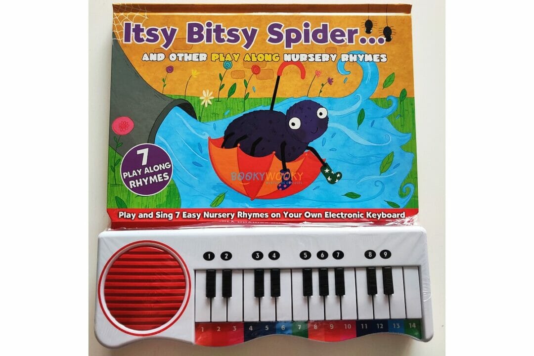 Nursery Rhymes Itsy Bitsy Spider and Other Play Along Songs Board Book with Piano Keyboard (Piano Book)