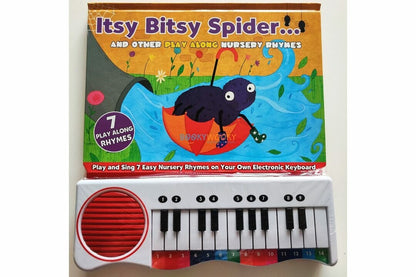 Nursery Rhymes Itsy Bitsy Spider and Other Play Along Songs Board Book with Piano Keyboard (Piano Book)