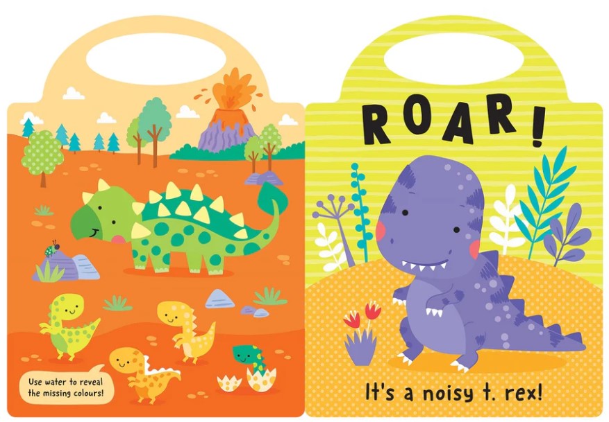 My Magic Painting Book- Dinosaurs – (No Mess Painting Board Book with Carry Handle) by North Parade Publishing UK