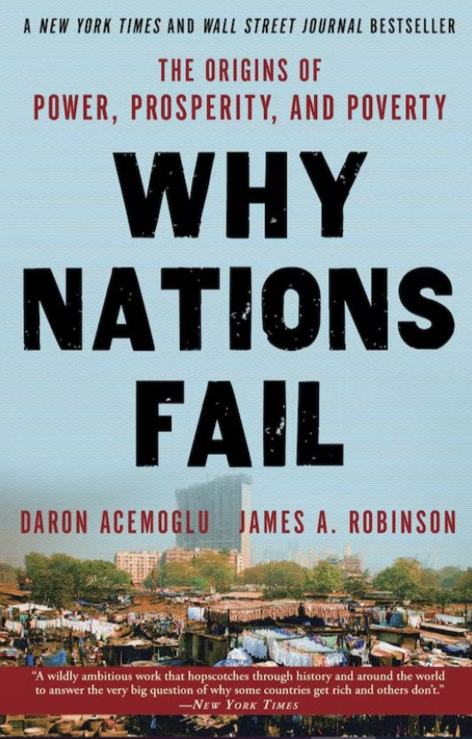 icon video play     icon arrow left boldicon arrow right bold Share:  0 Why Nations Fail: The Origins of Power, Prosperity, and Poverty (US) , Non-Fiction Economics-Finance-Political Science
