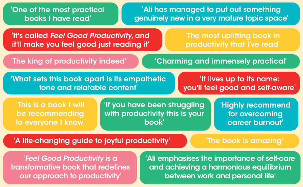 Feel Good Productivity : How to Do More of What Matters to You by Ali Abdaal (New-2025 Published)