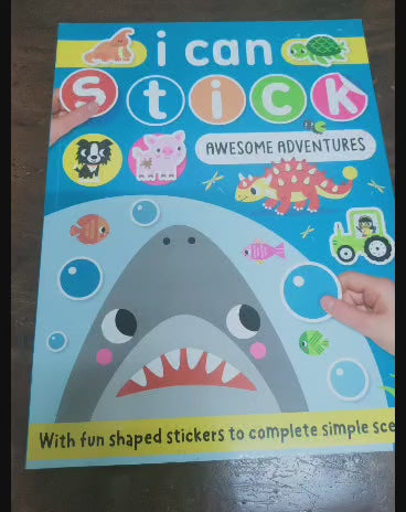 I Can Stick Awesome Adventures (Children's Sticker Activity Book) by Make Believe Ideas Inc.
